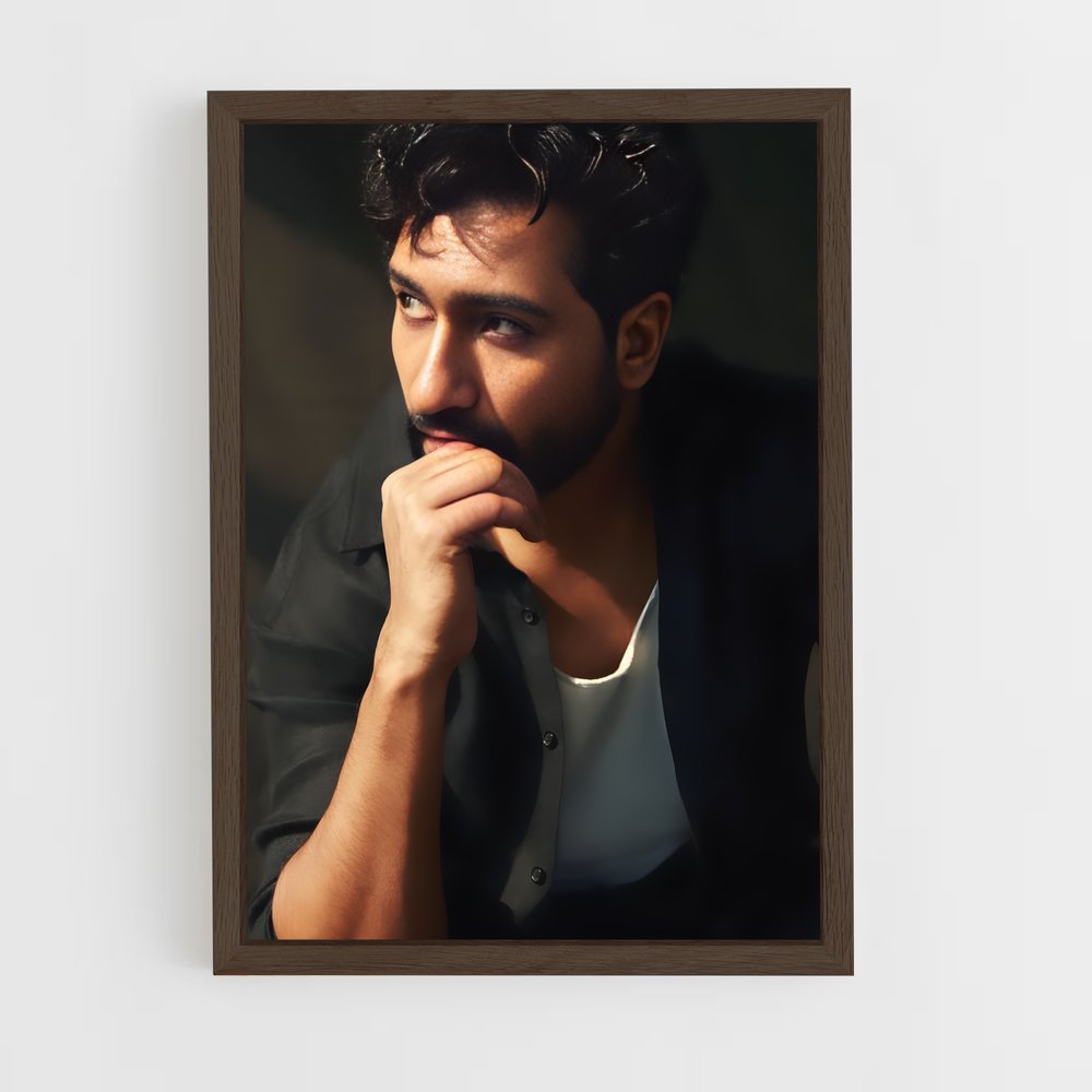 ap-vicky kaushal-4 cadre Bois foncé
