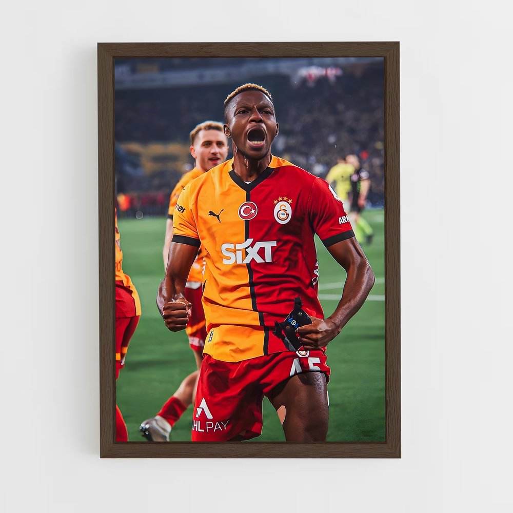ap-victor osimhen-8 cadre Bois foncé