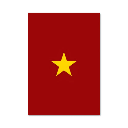 Poster Drapeau du Vietnam