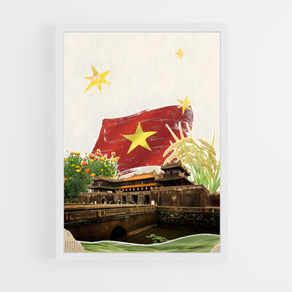 ap-vietnam flag-3 cadre Blanc