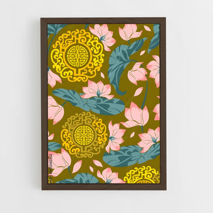 ap-vietnamese patterns-1 cadre Bois foncé