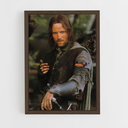 ap-viggo mortensen-1 cadre Bois foncé