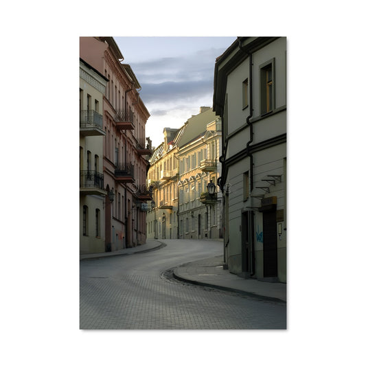 Poster Rue Pavée de Vilnius
