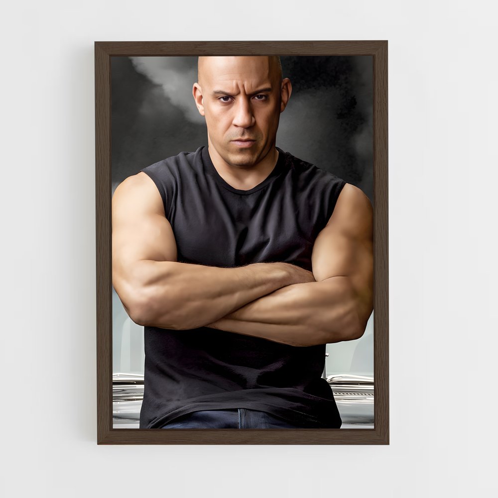 ap-vin diesel-10 cadre Bois foncé