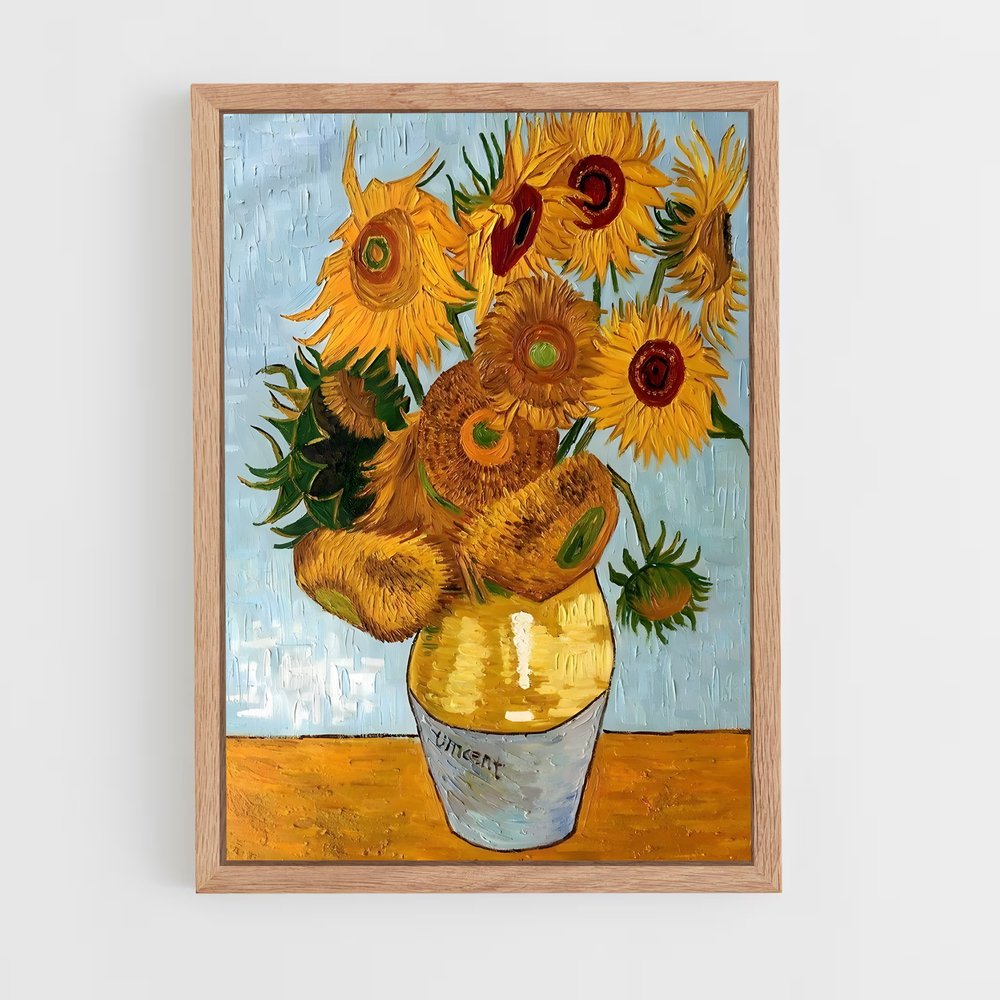 ap-vincent van gogh-2 cadre Bois clair