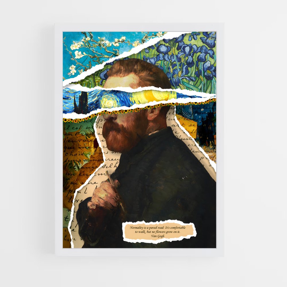 ap-vincent van gogh-4 cadre Blanc