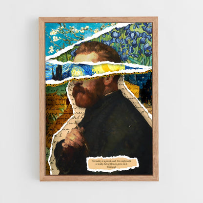 ap-vincent van gogh-4 cadre Bois clair