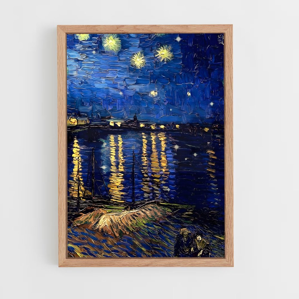 ap-vincent van gogh-7 cadre Bois clair