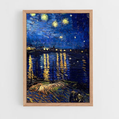 ap-vincent van gogh-7 cadre Bois clair
