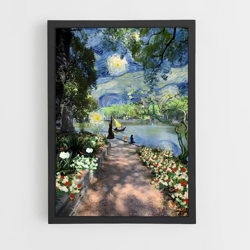 ap-vincent van gogh-8 cadre Noir