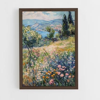 ap-vincent van gogh-9 cadre Bois foncé