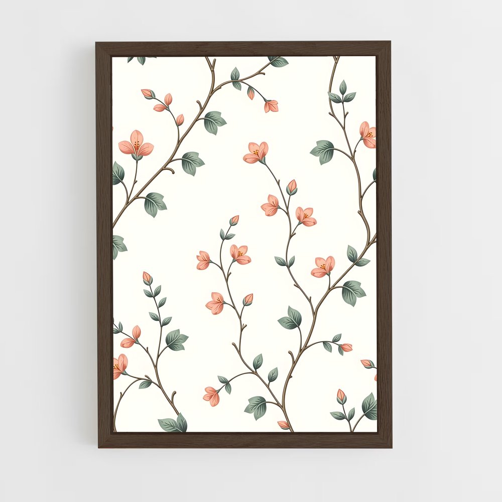 ap-vine patterns-2 cadre Bois foncé
