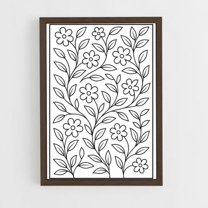 ap-vine patterns-5 cadre Bois foncé