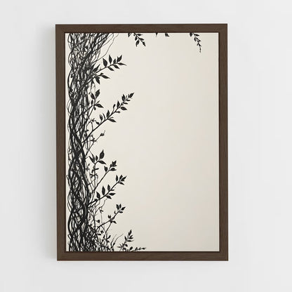 ap-vine patterns-6 cadre Bois foncé