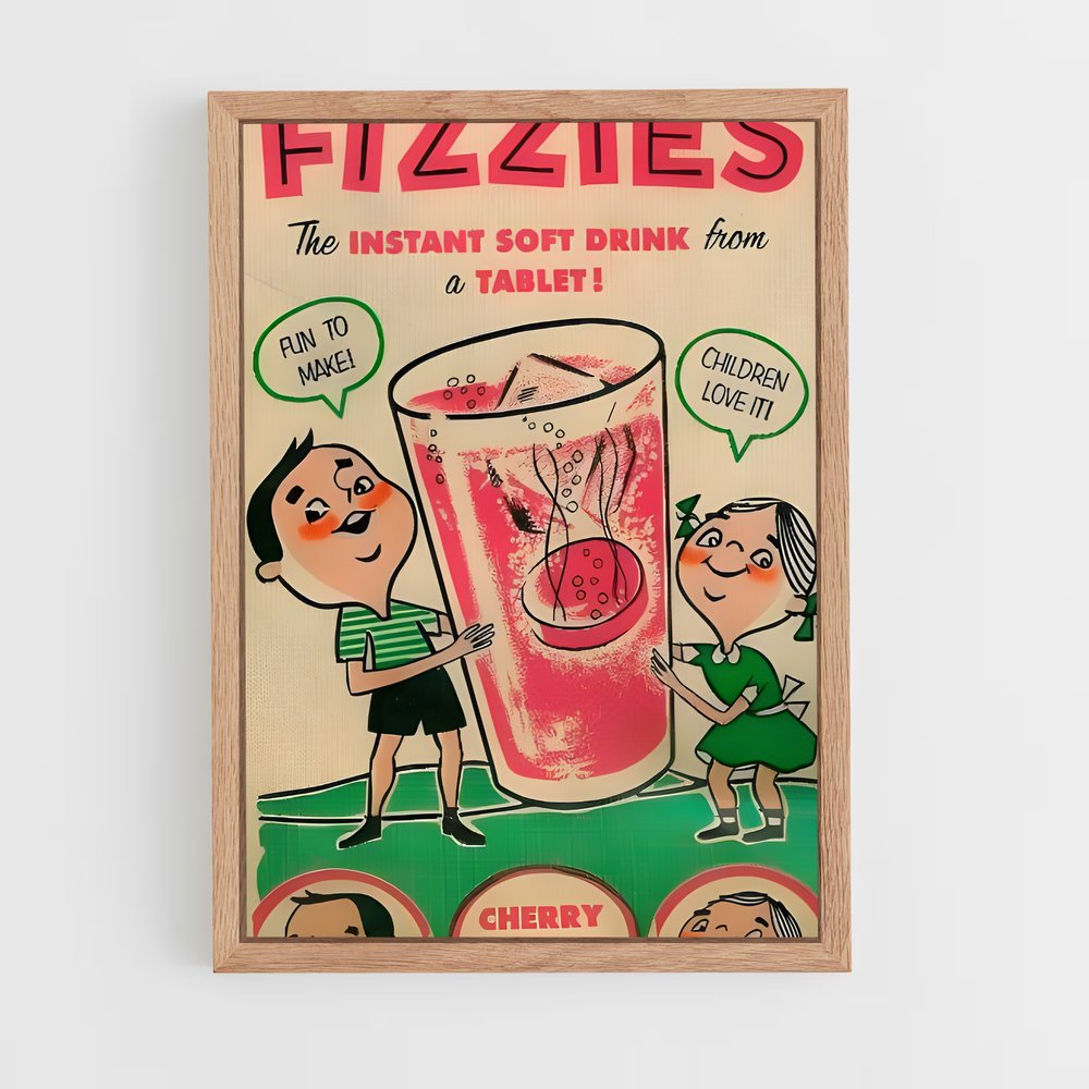 ap-vintage advertising-2 cadre Bois clair