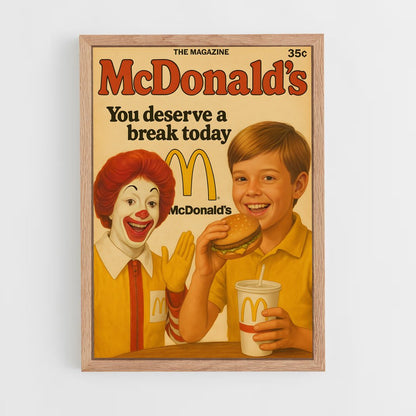 ap-vintage advertising-5 cadre Bois clair