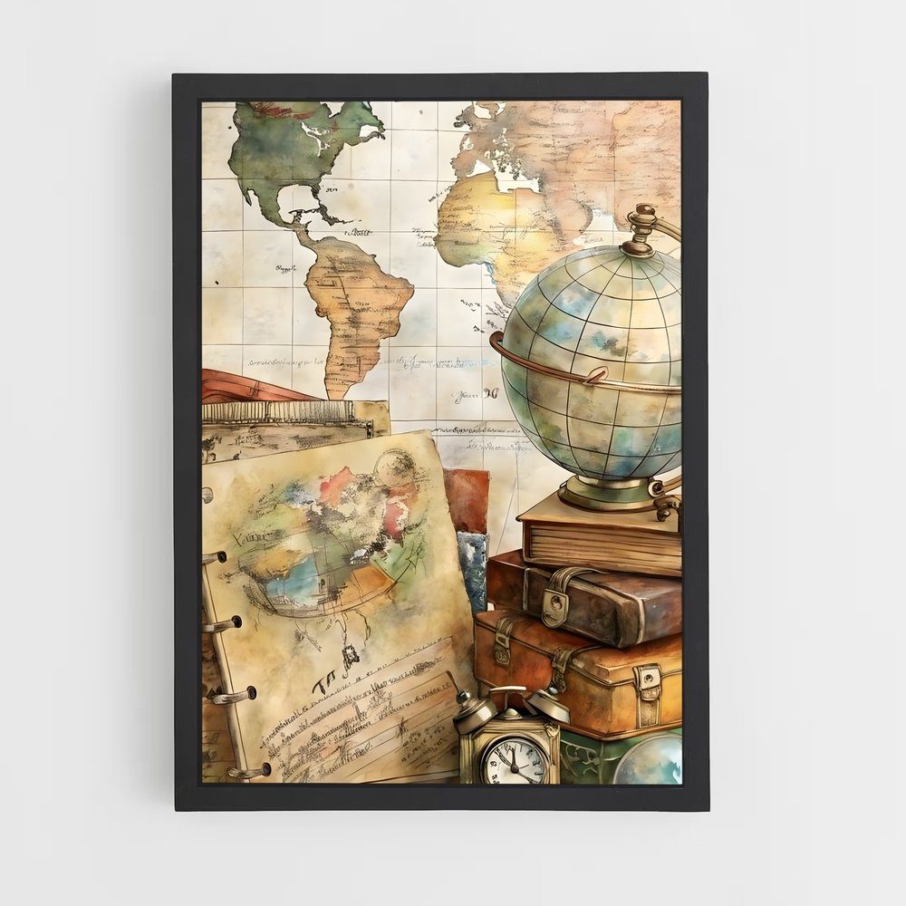 ap-vintage travel-13 cadre Noir