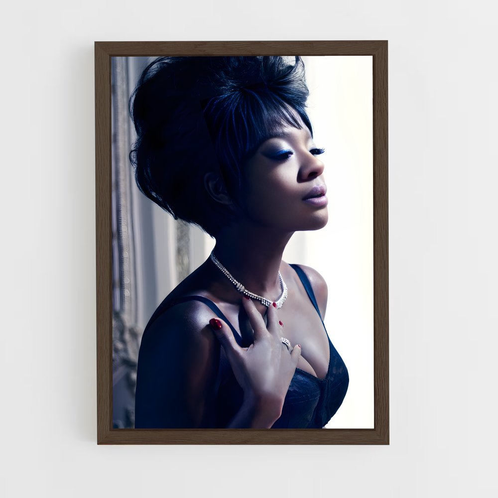 ap-viola davis-7 cadre Bois foncé