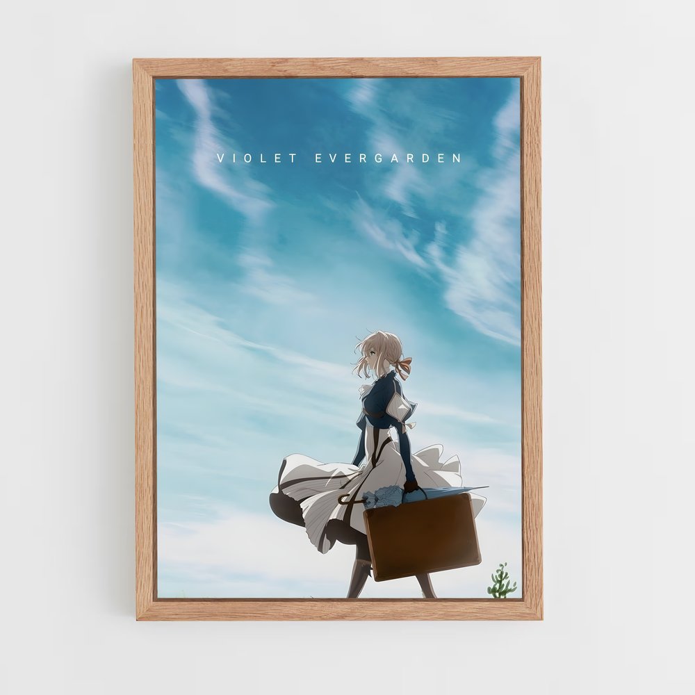 ap-violet evergarden*-2 cadre Bois clair