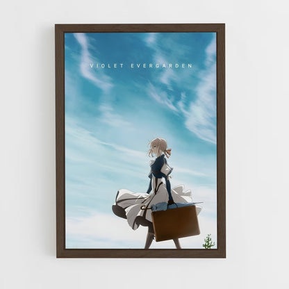 ap-violet evergarden*-2 cadre Bois foncé