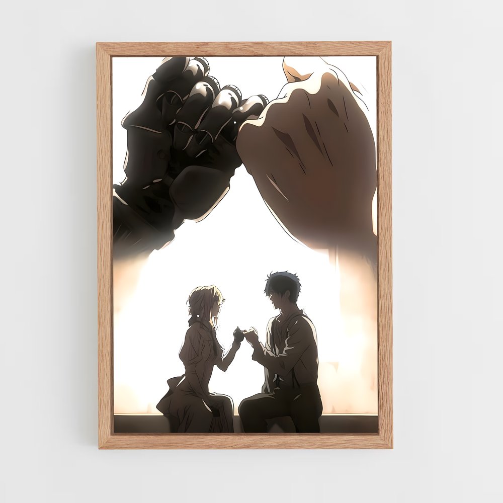 ap-violet evergarden*-4 cadre Bois clair