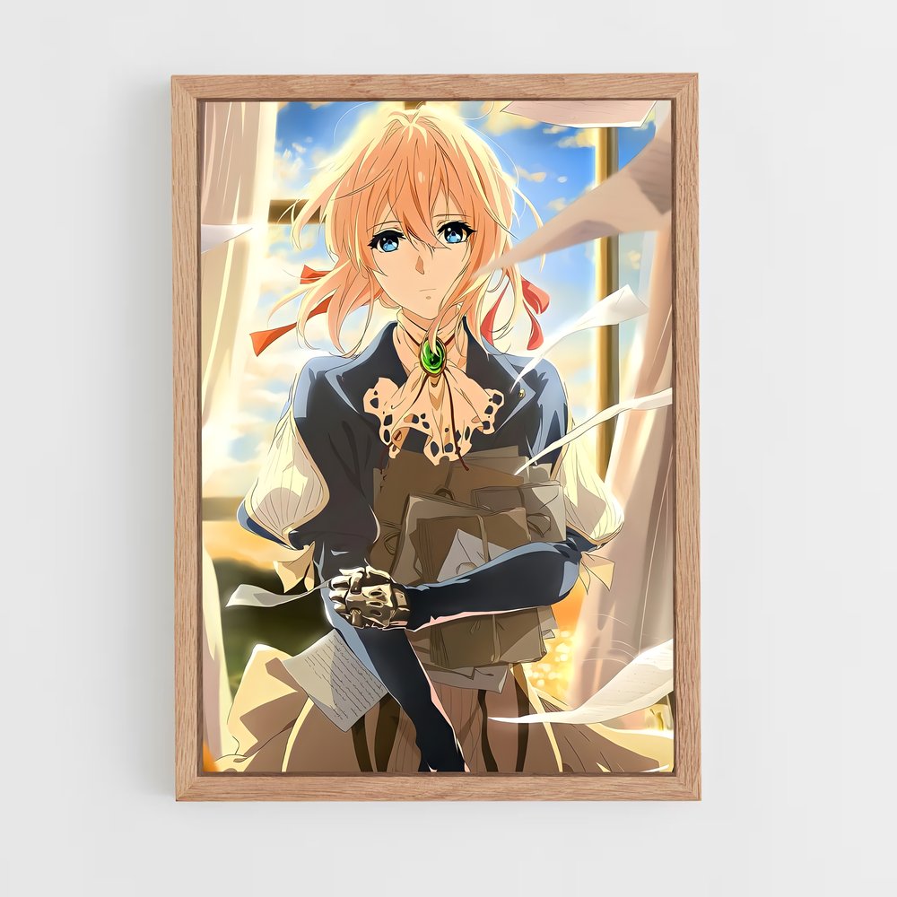 ap-violet evergarden*-7 cadre Bois clair
