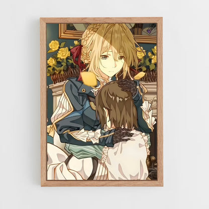 ap-violet evergarden*-9 cadre Bois clair