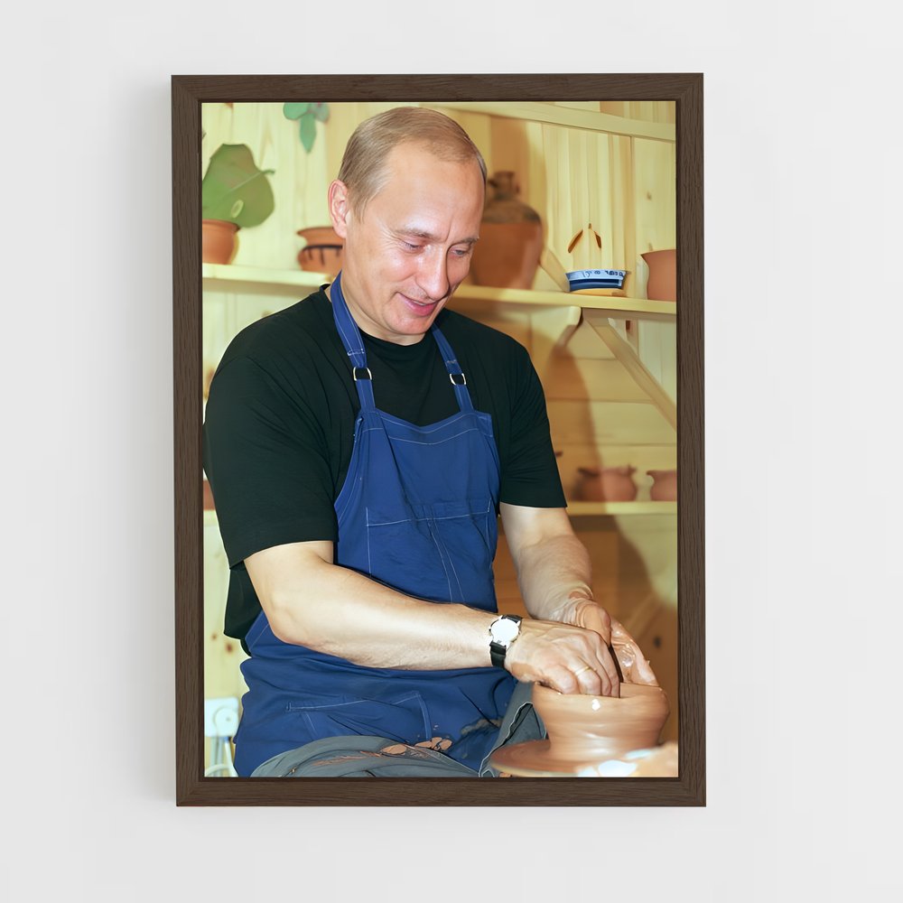 ap-vladimir putin-4 cadre Bois foncé