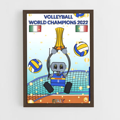ap-volleyball world cup-2 cadre Bois foncé