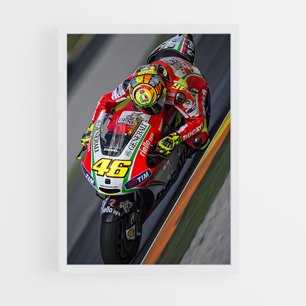 ap-vr46 racing team-3 cadre Blanc