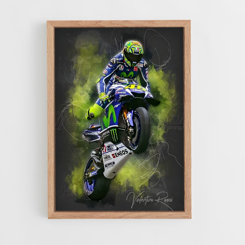 ap-vr46 racing team-4 cadre Bois clair