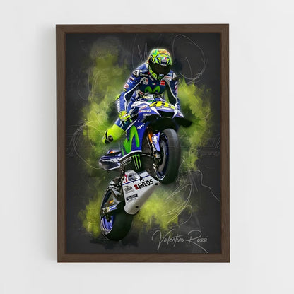 ap-vr46 racing team-4 cadre Bois foncé