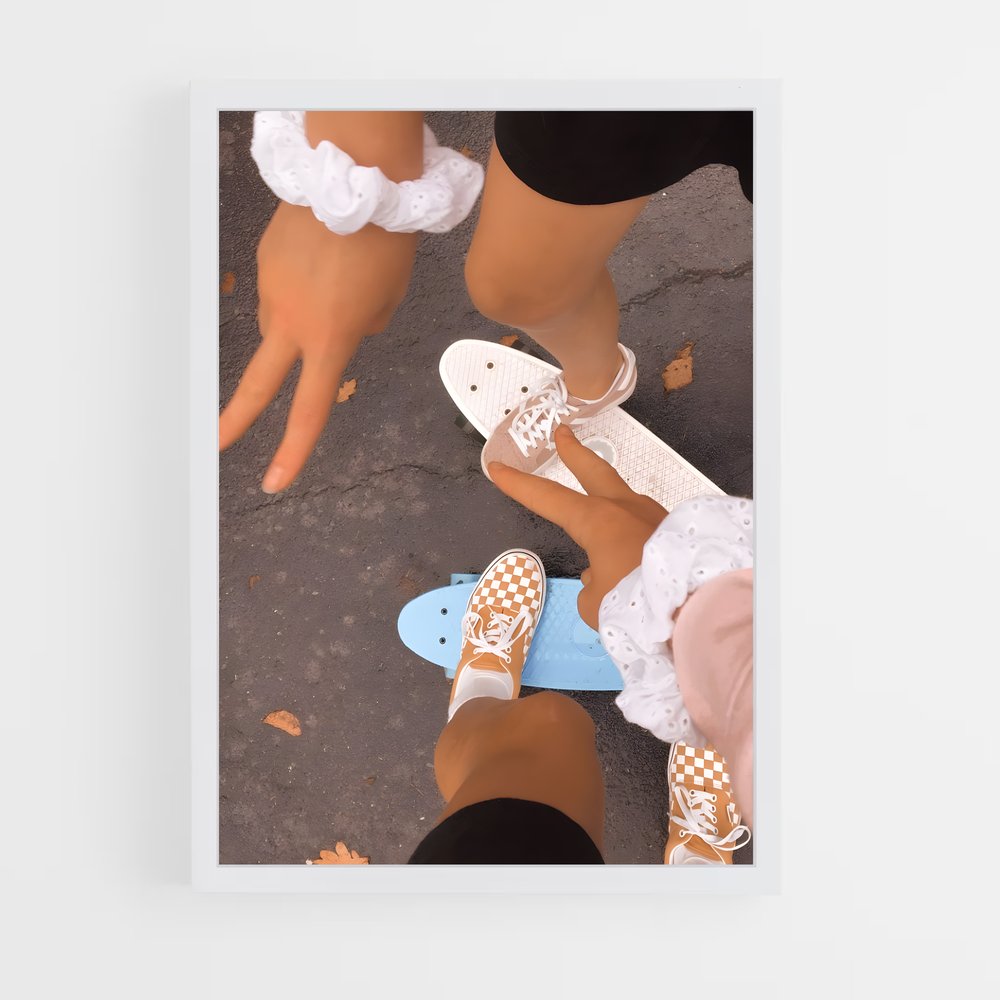 ap-vsco girl-10 cadre Blanc