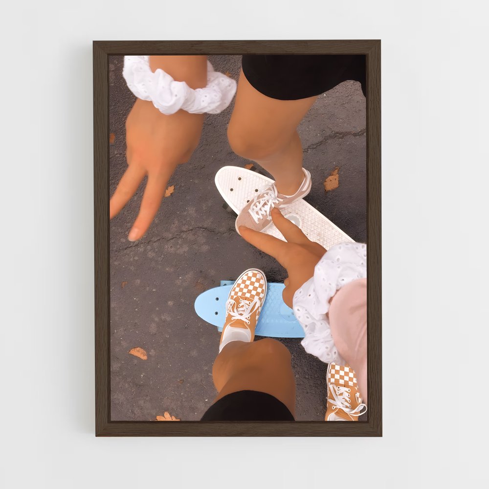 ap-vsco girl-10 cadre Bois foncé