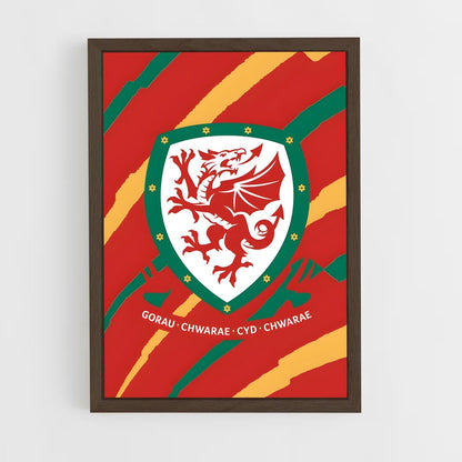 ap-wales national football team-2 cadre Bois foncé