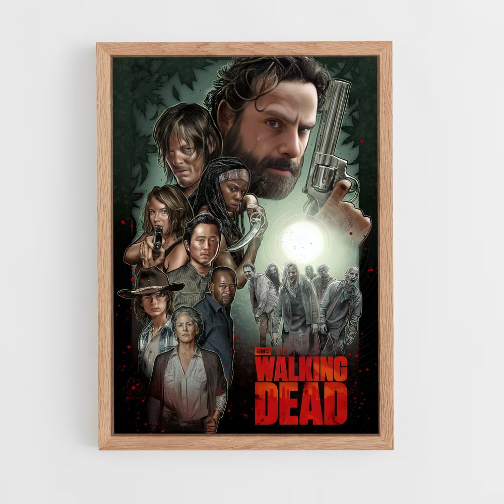 ap-walking dead-3 cadre Bois clair