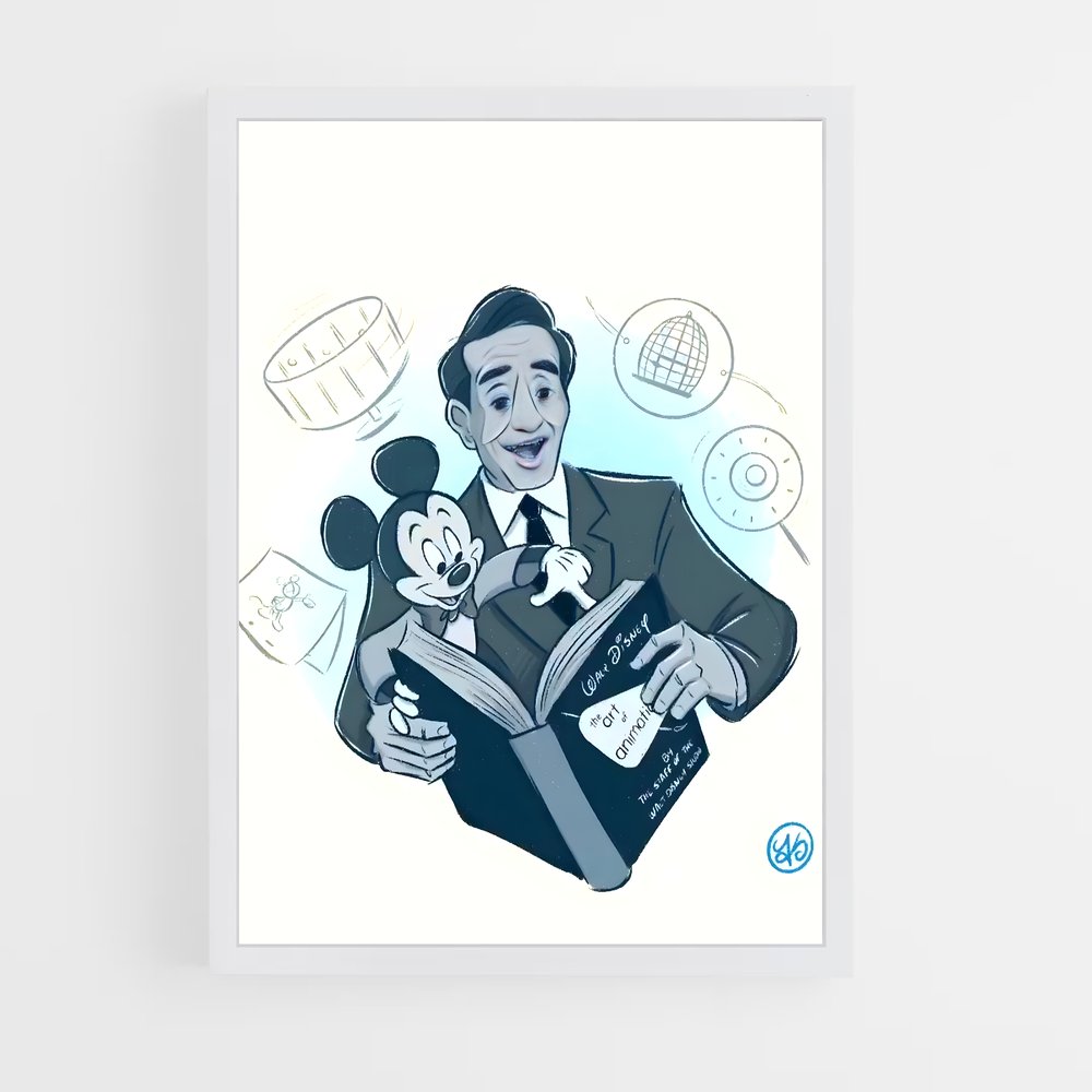 ap-walt disney-4 cadre Blanc