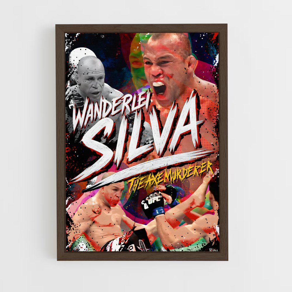 ap-wanderlei silva-3 cadre Bois foncé