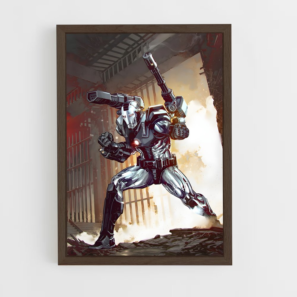 ap-war machine-9 cadre Bois foncé