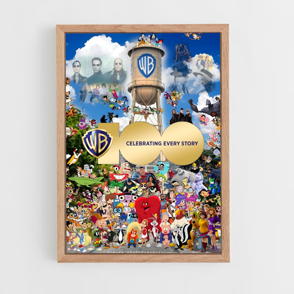 ap-warner bros-2 cadre Bois clair