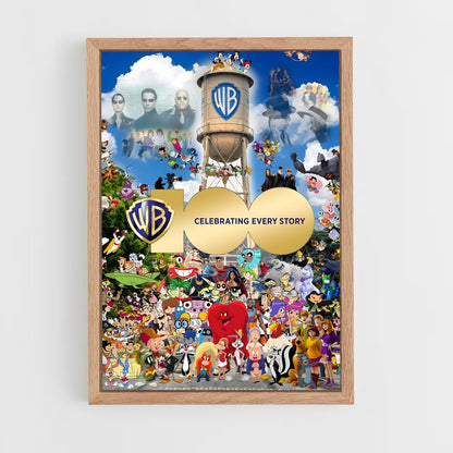 ap-warner bros-2 cadre Bois clair
