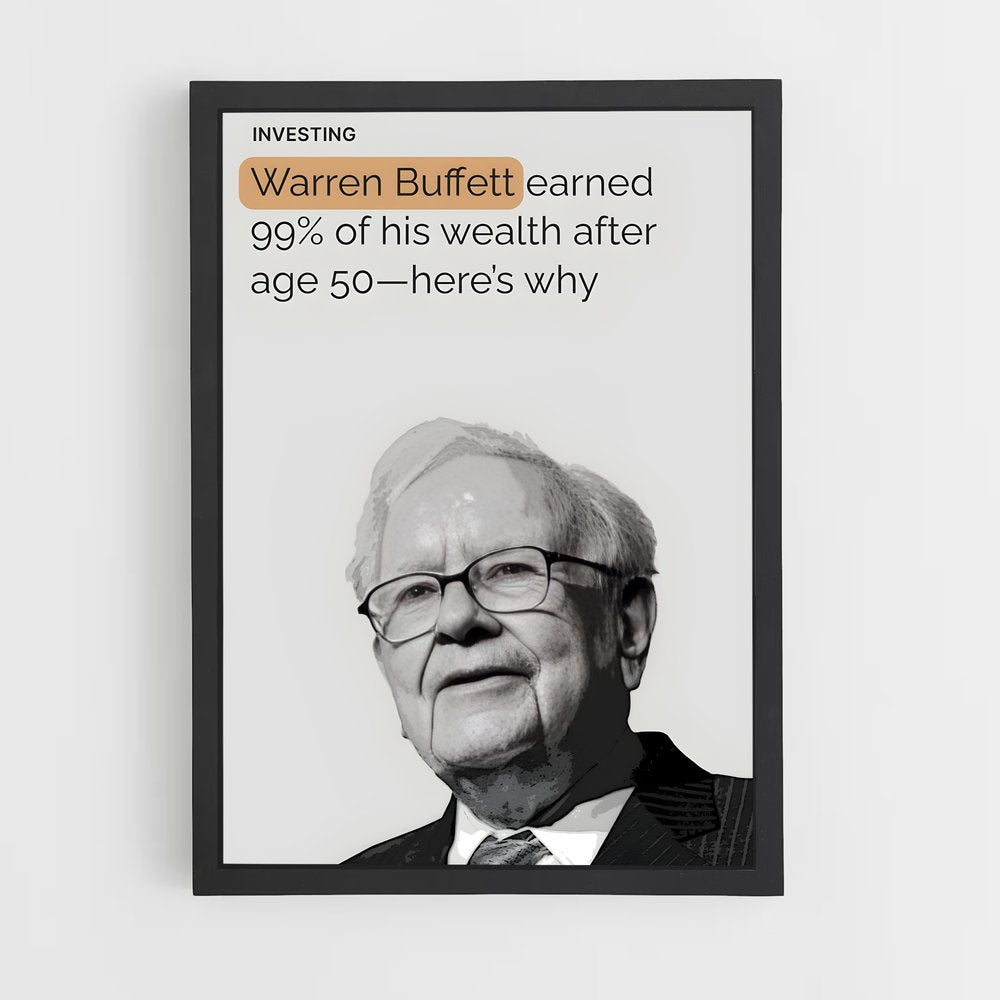 ap-warren buffett-3 cadre Noir