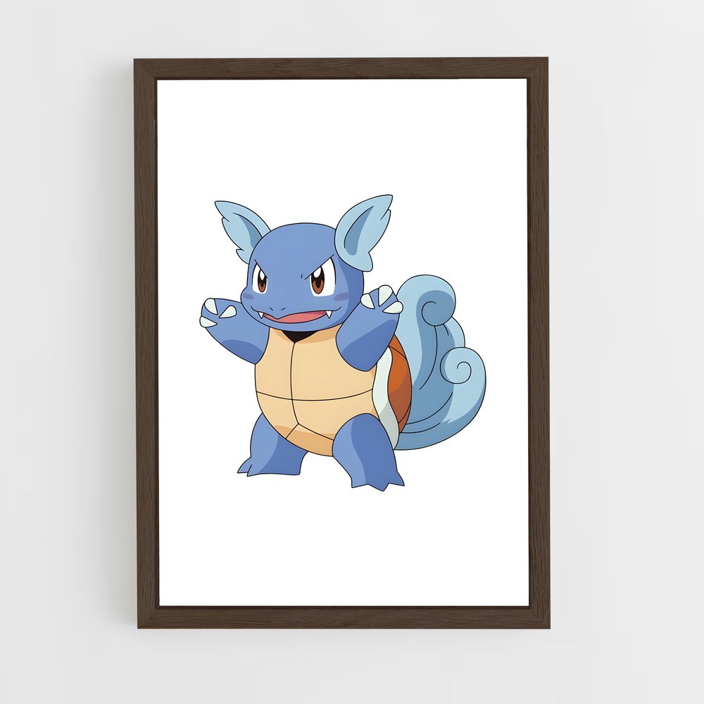 ap-wartortle-1 cadre Bois foncé