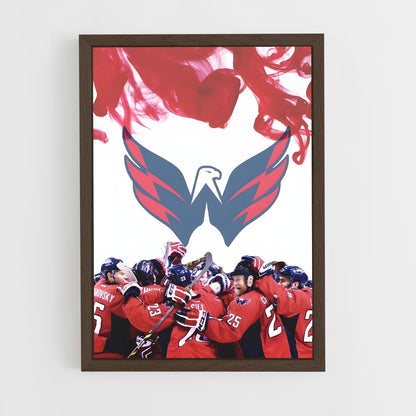 ap-washington capitals-1 cadre Bois foncé