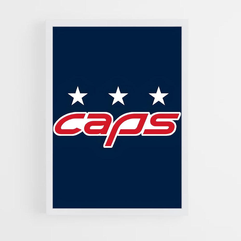 ap-washington capitals-5 cadre Blanc