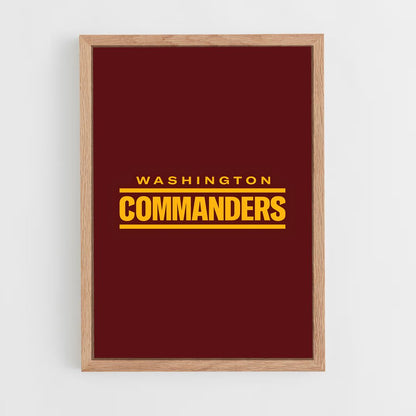 ap-washington commanders-2 cadre Bois clair