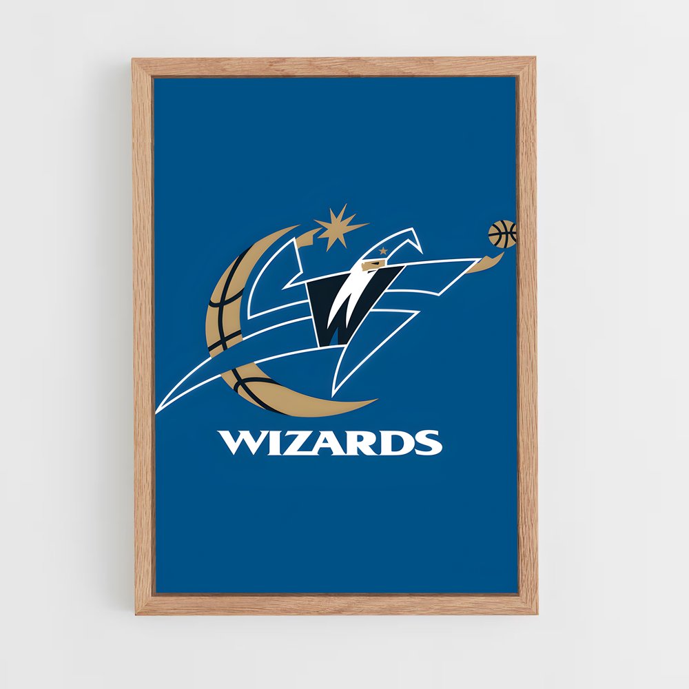 ap-washington wizards-5 cadre Bois clair