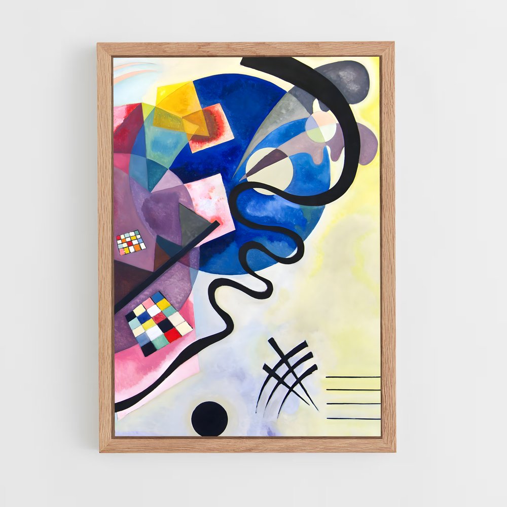 ap-wassily kandinsky-1 cadre Bois clair