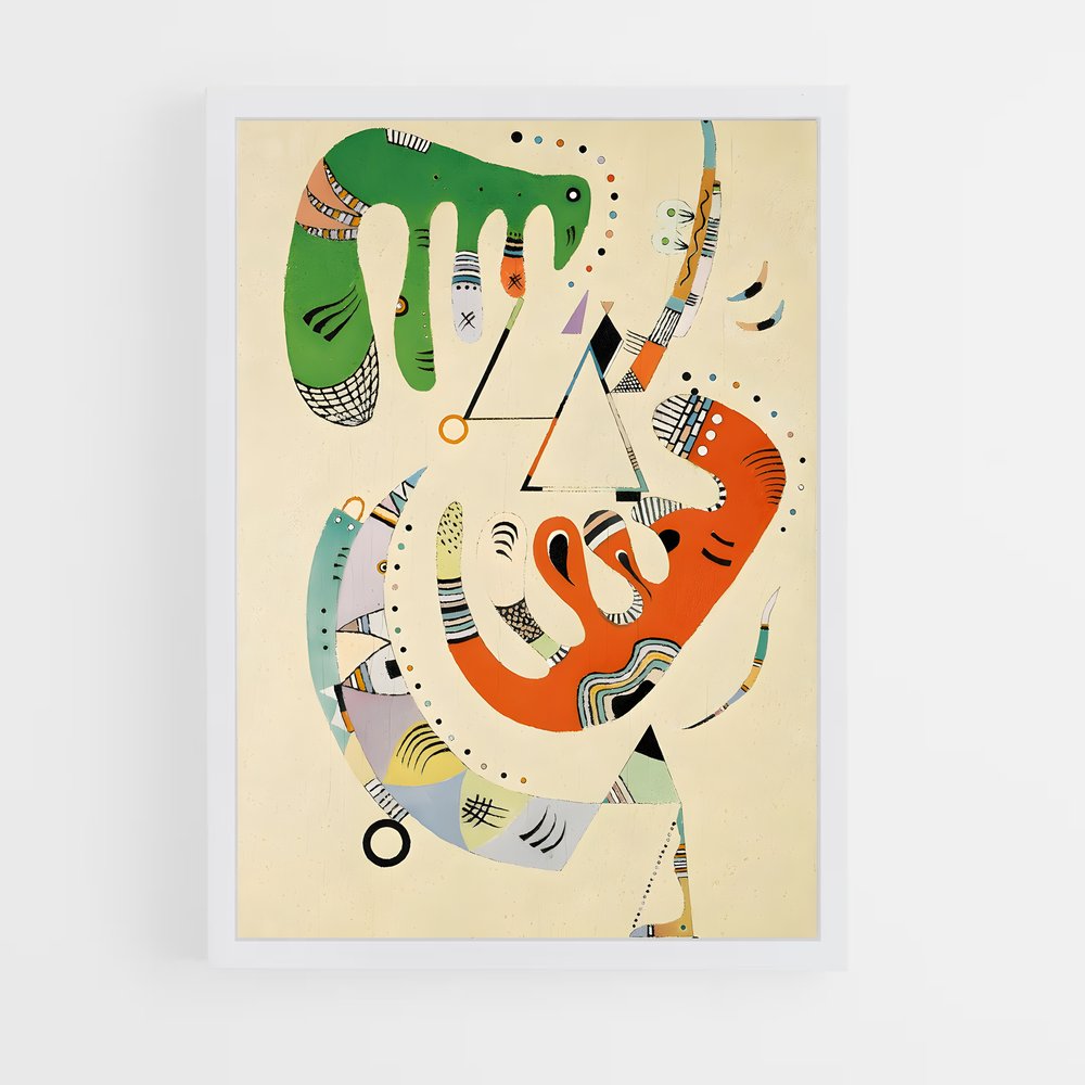 ap-wassily kandinsky-3 cadre Blanc