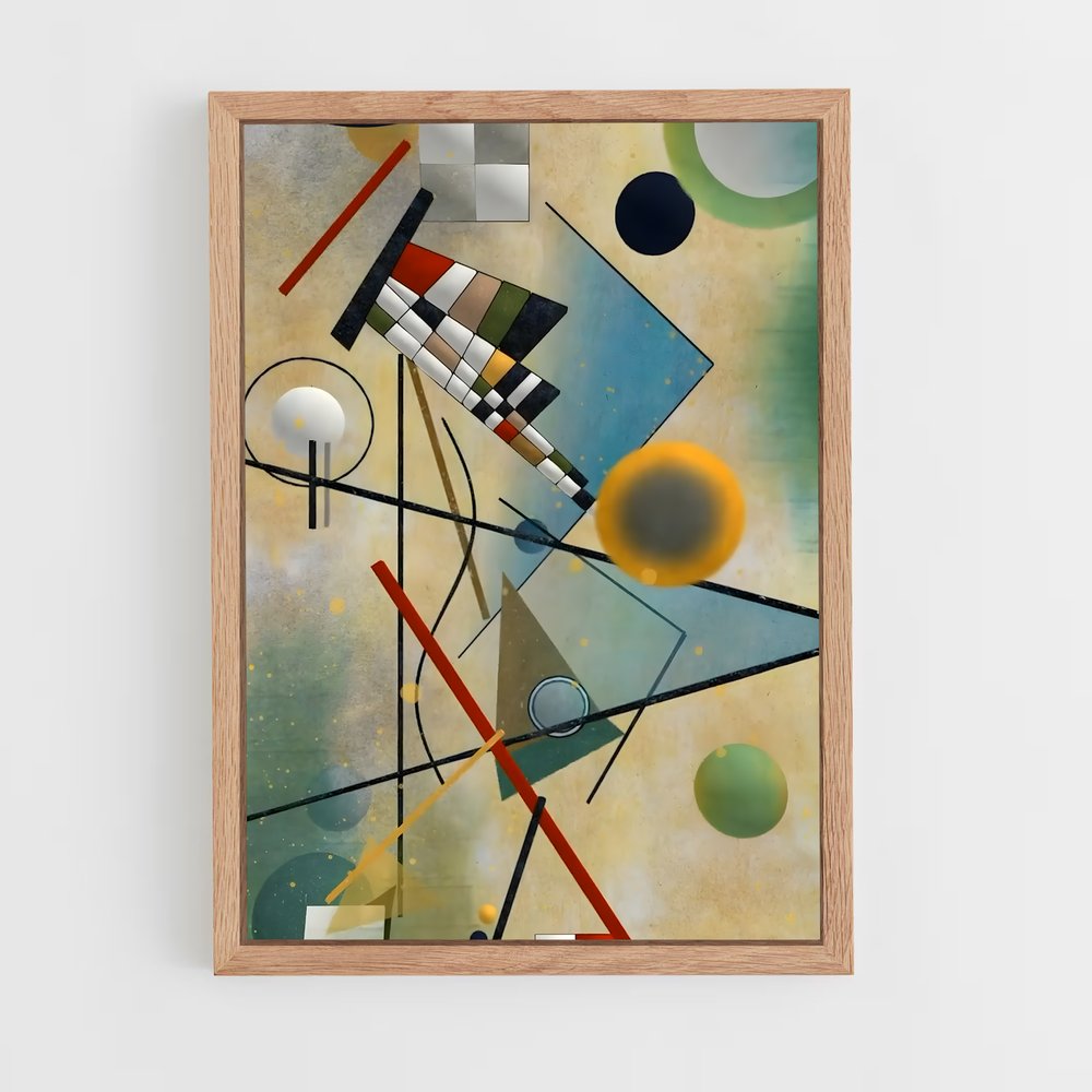 ap-wassily kandinsky-7 cadre Bois clair
